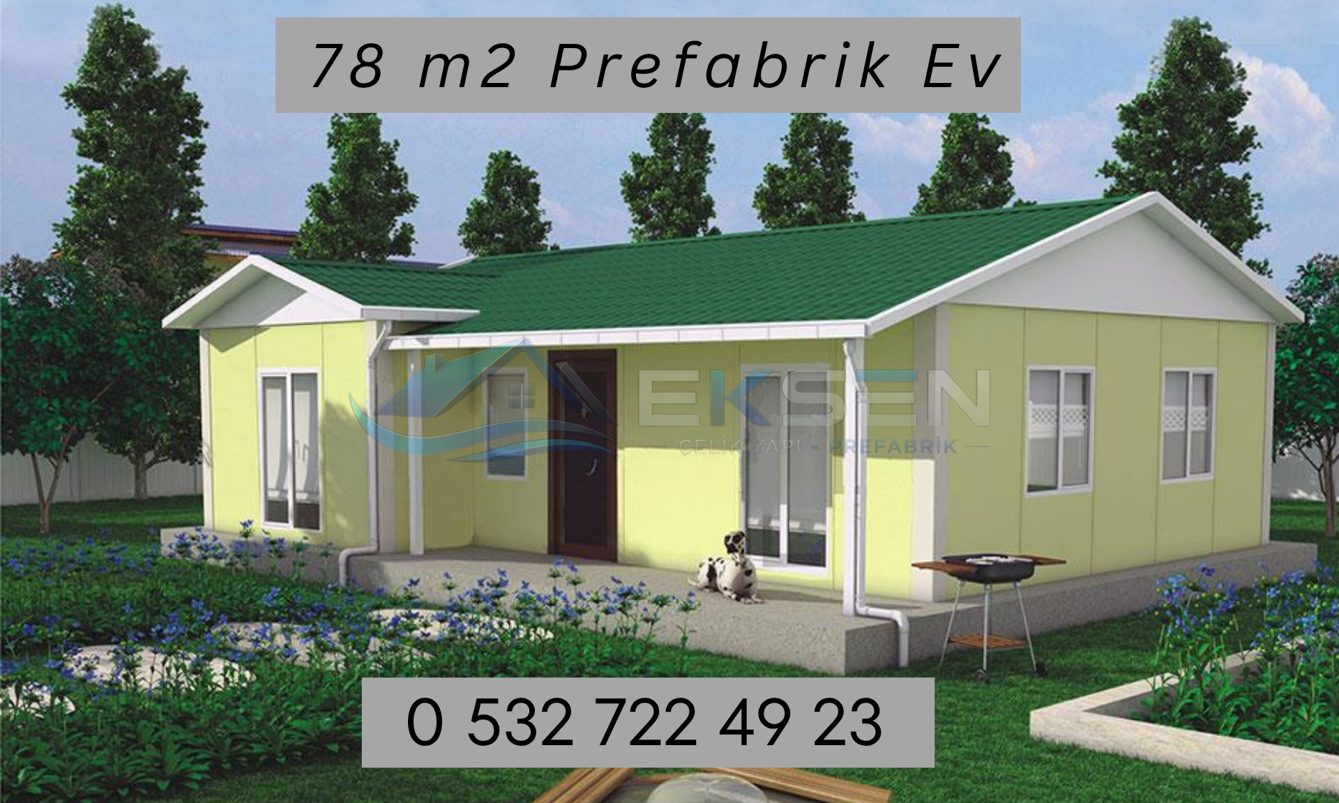 78 m2 Prefabrik Ev