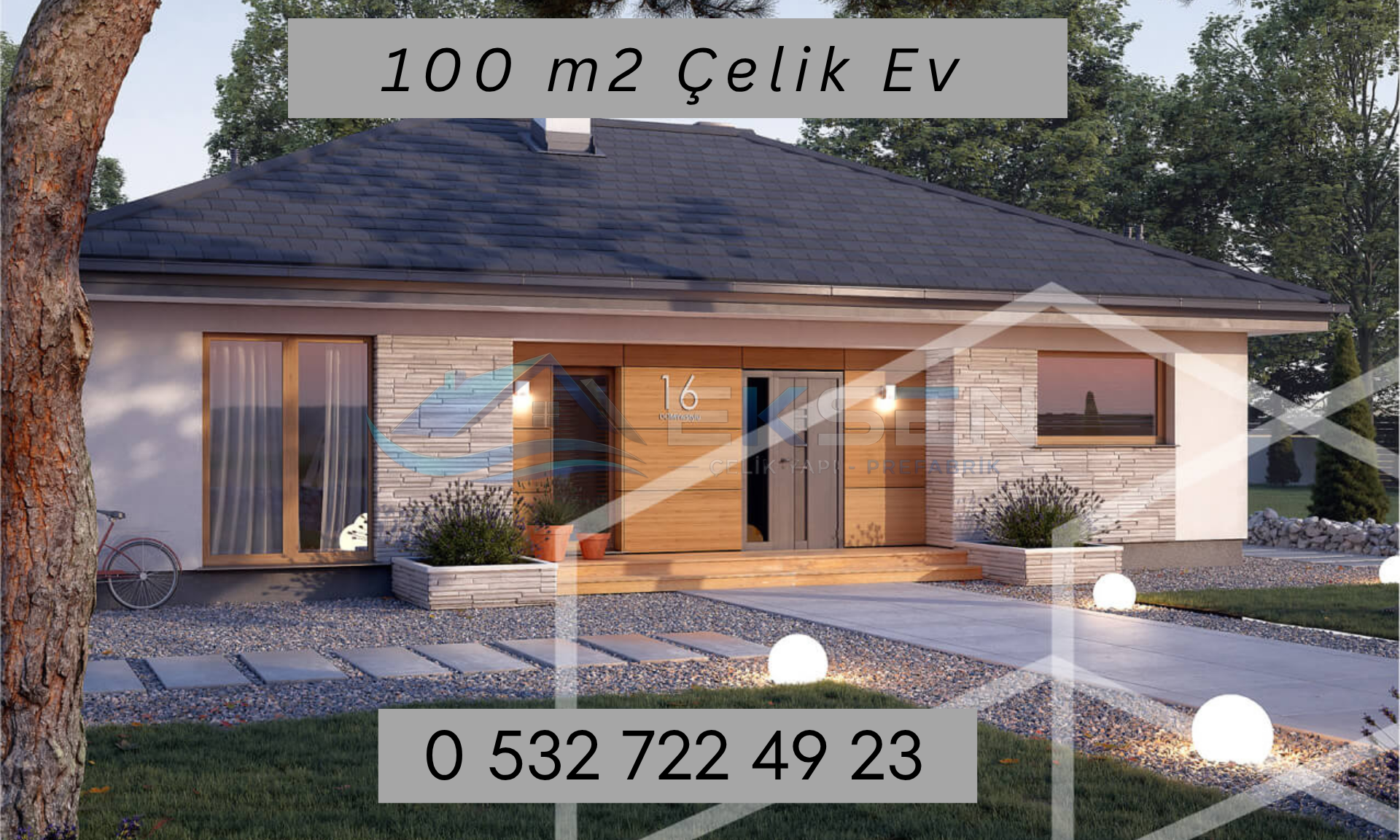 100 m² Çelik Ev