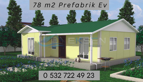 78 m2 Prefabrik Ev